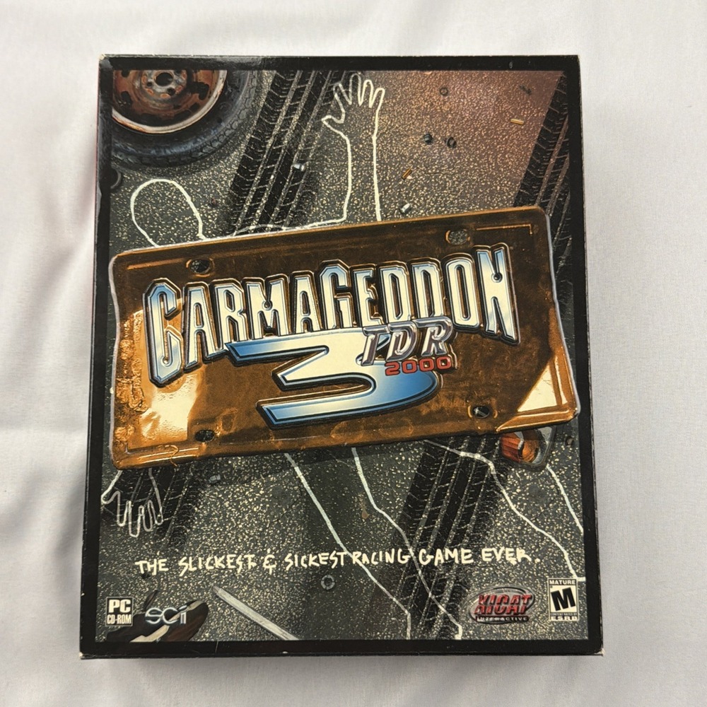 Carmageddon‎ 3 TDR 2000 PC Game Big Box CD ROM Windows 98/95 Vintage Rare